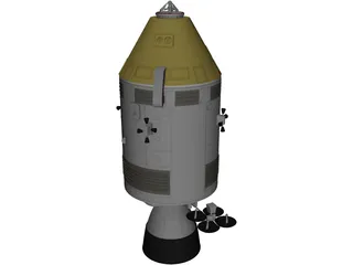 Apollo Spacecraft 3D Model preview