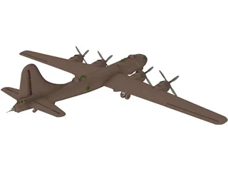 Boeing B-29 Superfortress 3D Model preview
