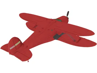 Beechcraft G17S Staggerwing 3D Model preview
