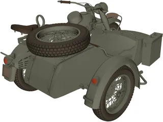 BMW R75 3D Model preview