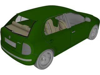 Skoda Fabia 3D Model preview