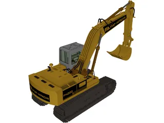 Excavator Fiat Hitachi FH200 3D Model preview