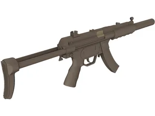 Heckler And Koch MP5 3D Model preview