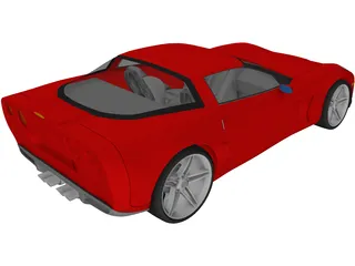 Chevrolet Corvette Z06 (2007) 3D Model preview
