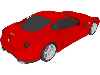 Ferrari 599 GTB Fiorano 3D Model preview