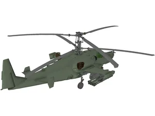 Kamov Ka-50 Hokum 3D Model preview