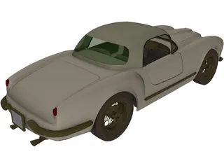 Lancia Aurelia B24 Spider (1955) 3D Model preview