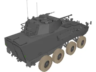 Lav 25 Piranha 3D Model preview