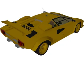 Lamborghini Countach (1978) 3D Model preview