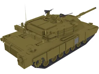 M1A1 Abrams 3D Model preview