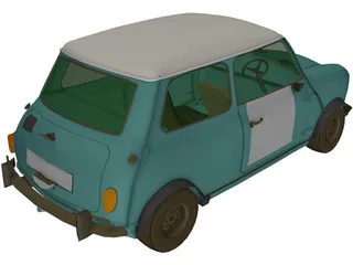 Mini Cooper S (1964) 3D Model preview