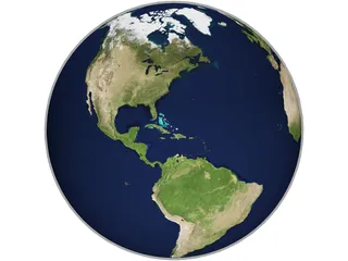 Planet Earth 3D Model preview