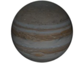 Planet Jupiter 3D Model preview