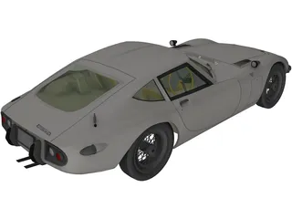 Toyota 2000GT (1967) 3D Model preview