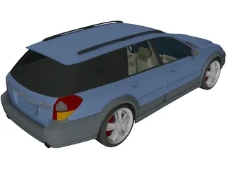 Subaru Outback Wagon (2005) 3D Model preview