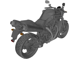 Yamaha MT-01 3D Model preview