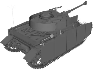 Panzer IV 3D Model preview