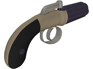 Pepperbox 45 3D Model preview