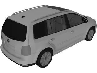 Volkswagen Touran (2007) 3D Model preview