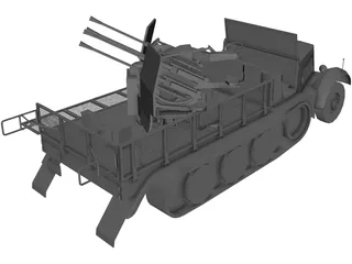 SDKFZ 7/1 3D Model preview