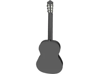 Guitar Spanish 3D Model preview