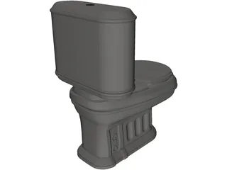 Toilet 3D Model preview
