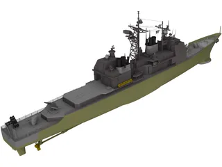 Valley Forge Ticonderoga Class 3D Model preview