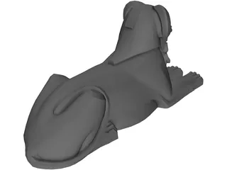 Egyptian Statue 3D Model preview