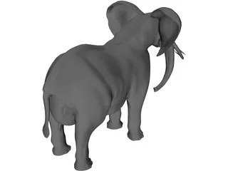 Elephant 3D Model preview
