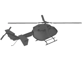 MBB/Kawasaki BK 117 Rescue 3D Model preview