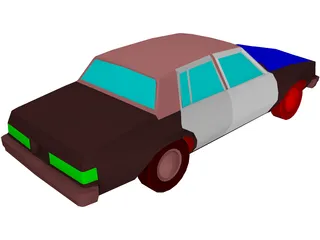 Chevrolet Malibu (1983) 3D Model preview