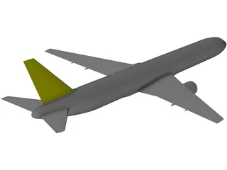 Boeing 767-300 3D Model preview