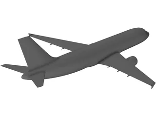 Airbus A320 3D Model preview
