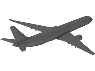 Airbus A330 3D Model preview