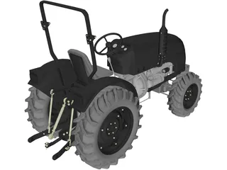 Tractor 3D Model preview