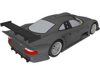 Mercedes-Benz CLK GTR (1998) 3D Model preview