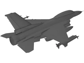 F-16D 3D Model preview