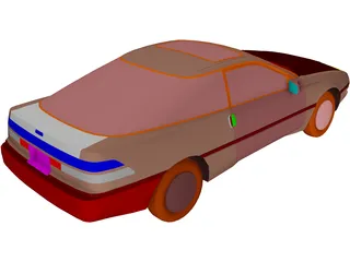 Ford Probe (1989) 3D Model preview