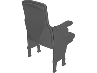 Theater Seats 3D Model preview