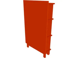Bookcase 3D Model preview