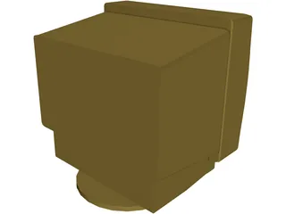 Monitor 3D Model preview
