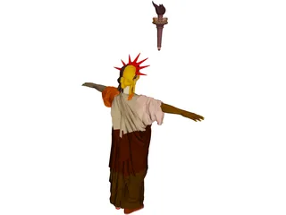 Statue of Liberty 3D Model preview