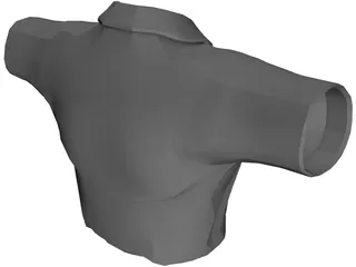 Golf Shirt 3D Model preview