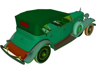 Cadillac V16M (1932) 3D Model preview
