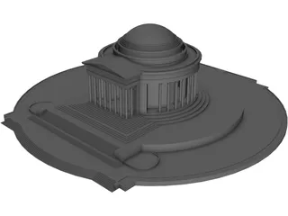 Jefferson Memorial 3D Model preview