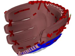 Baseball Glove 3D Model preview