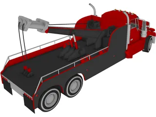 Tow Truck 3D Model preview