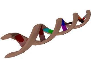 DNA Molecule 3D Model preview