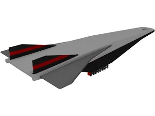 Rockwell X-30 3D Model preview