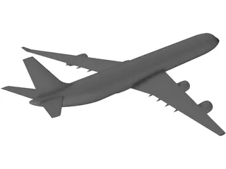 Airbus A340 3D Model preview